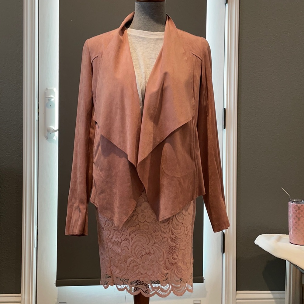 KUT FROM THE KLOTH suede drape JACKET